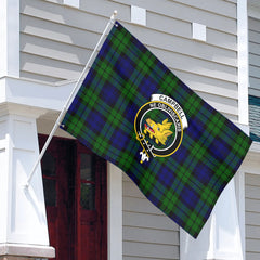 Campbell Modern Tartan Crest House Flag