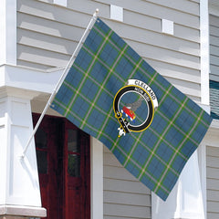 Clelland Tartan Crest House Flag