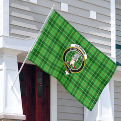 Clephan (or Clephane) Tartan Crest House Flag