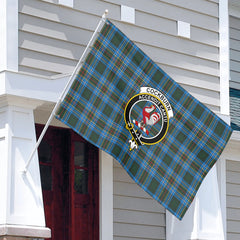 Cockburn Modern Tartan Crest House Flag