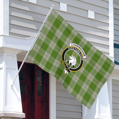 Cunningham Dress Green Dancers Tartan Crest House Flag
