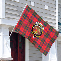 Drummond Modern Tartan Crest House Flag