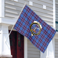 Elliot Modern Tartan Crest House Flag