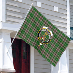 Gray Hunting Tartan Crest House Flag