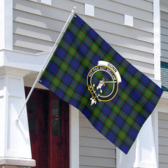 Gunn Modern Tartan Crest House Flag