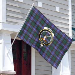 Guthrie Modern Tartan Crest House Flag