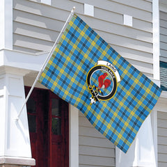 Laing Tartan Crest House Flag