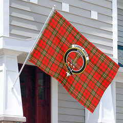 Langlands Tartan Crest House Flag