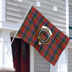 Leith Tartan Crest House Flag