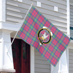 Lindsay Ancient Tartan Crest House Flag