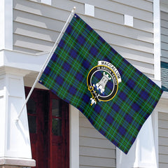 MacCallum Modern Tartan Crest House Flag