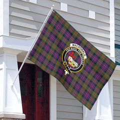 MacDonald Modern Tartan Crest House Flag