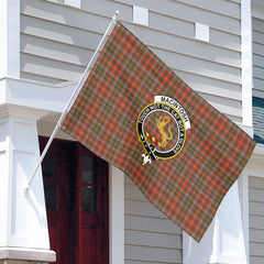 MacIntosh Hunting Weathered Tartan Crest House Flag
