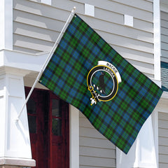 MacKie Tartan Crest House Flag