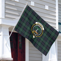MacKinlay Modern Tartan Crest House Flag