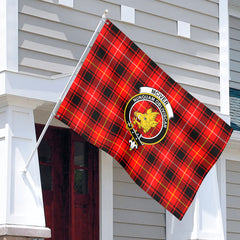 McIver Modern Tartan Crest House Flag