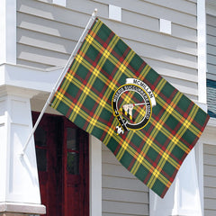 McMillan Old Modern Tartan Crest House Flag
