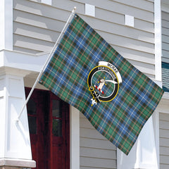McRae Hunting Ancient Tartan Crest House Flag