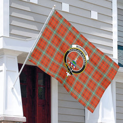 Morrison Red Ancient Tartan Crest House Flag