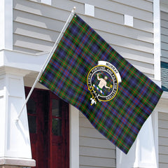 Murray of Atholl Modern Tartan Crest House Flag