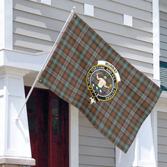 Murray of Atholl Weathered Tartan Crest House Flag