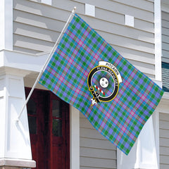 Pitcairn Hunting Tartan Crest House Flag