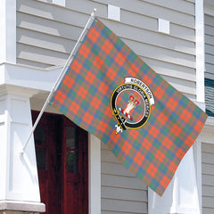 Robertson Ancient Tartan Crest House Flag