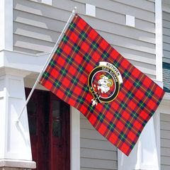 Ruthven Modern Tartan Crest House Flag