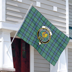 Sinclair Hunting Ancient Tartan Crest House Flag