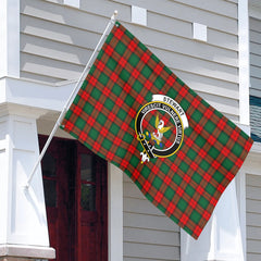 Stewart Atholl Modern Tartan Crest House Flag