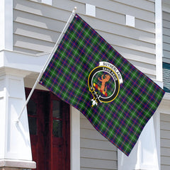 Sutherland Modern Tartan Crest House Flag