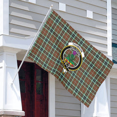 Thomson Hunting Modern Tartan Crest House Flag