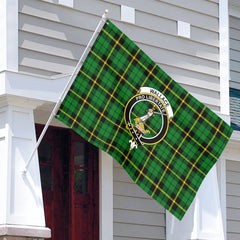 Wallace Hunting Modern Tartan Crest House Flag