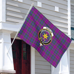 Wardlaw Modern Tartan Crest House Flag