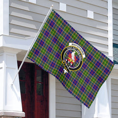Whitefoord Tartan Crest House Flag