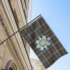 Black Watch Weathered Tartan Crest House Flag