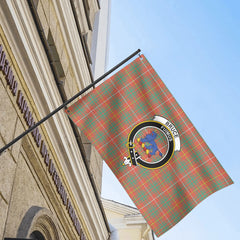 Bruce Ancient Tartan Crest House Flag