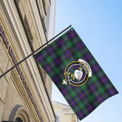 Campbell of Cawdor Modern Tartan Crest House Flag