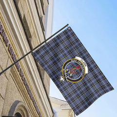 Clark Modern Tartan Crest House Flag
