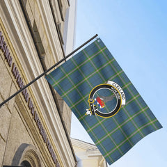 Clelland Tartan Crest House Flag