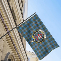 Cockburn Modern Tartan Crest House Flag