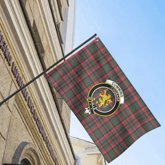 Cumming Hunting Modern Tartan Crest House Flag
