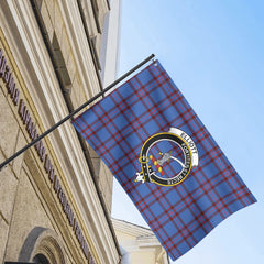 Elliott Modern Tartan Crest House Flag