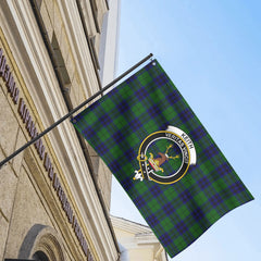 Keith Modern Tartan Crest House Flag