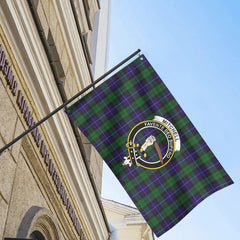 Mitchell Tartan Crest House Flag