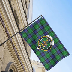 Monteith Tartan Crest House Flag