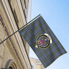 Ogilvie Hunting Modern Tartan Crest House Flag