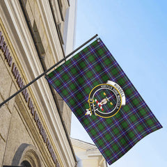 Russell Modern Tartan Crest House Flag