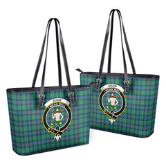 Shaw (of Sauchie) Ancient Tartan Crest Leather Tote Bag