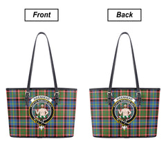 Aikenhead Tartan Crest Leather Tote Bag